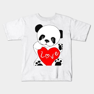 Panda love you Kids T-Shirt